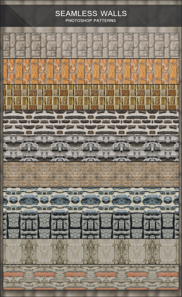 Seamless Walls - Photoshop Patterns - Urban Textures / Fills / Patterns