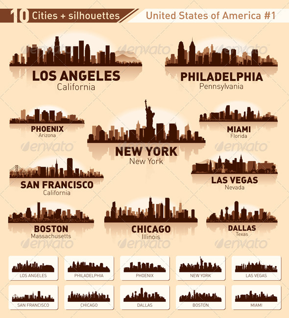 skyline city set 10 cities of usa 1 graphicriver skyline city set 10 cities of usa 1 graphicriver