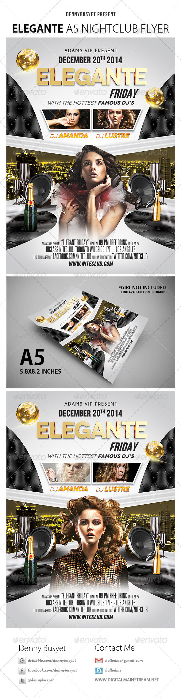 Elegante Nightclub Flyer - Events Flyers