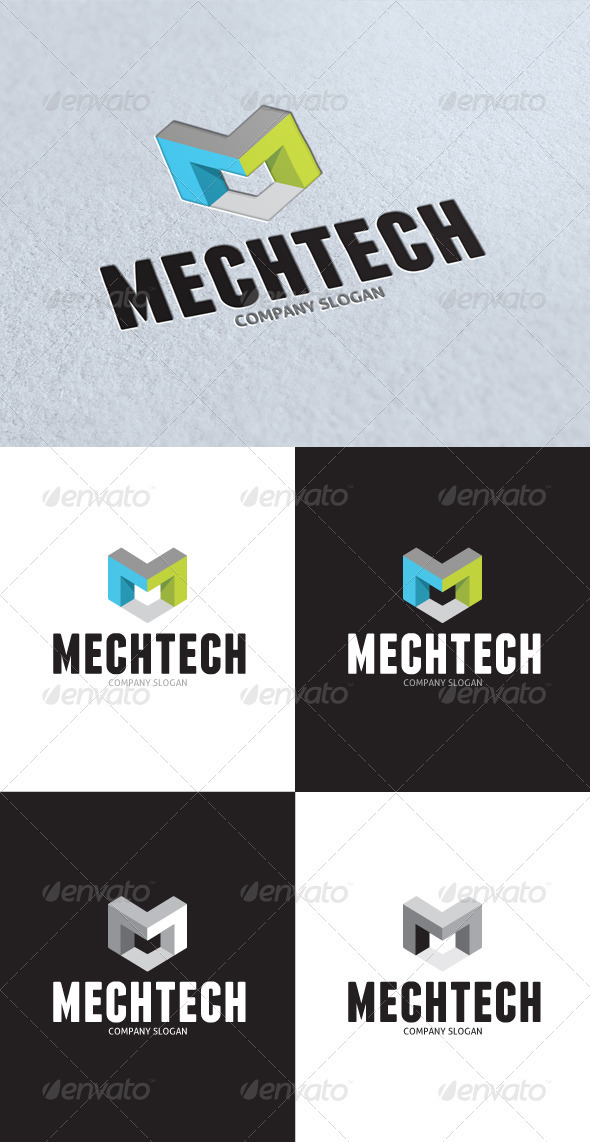 GraphicRiver Mechanic Technical Logo 3136001 GraphicRiver Mechanic Technical Logo 3136001