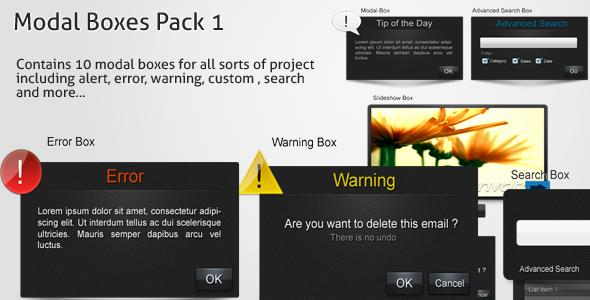 CodeCanyon Modal Boxes Pack 1 110810 CodeCanyon Modal Boxes Pack 1 110810