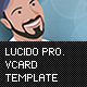 Lucido Professiona Vcard Template - ThemeForest Item for Sale
