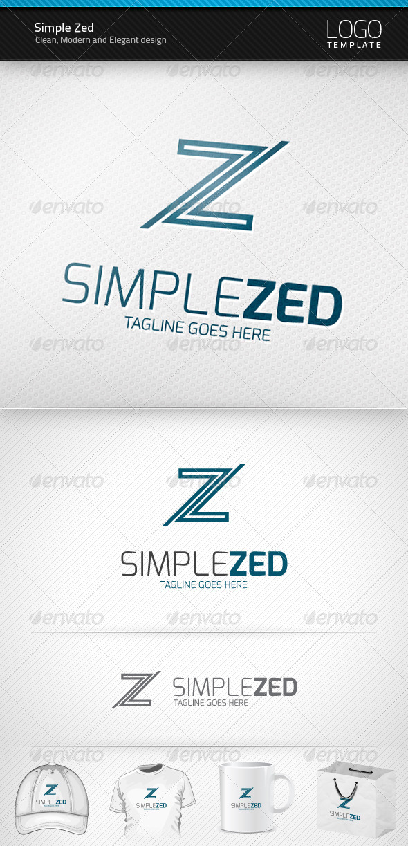Simple Zed Logo - Letters Logo Templates