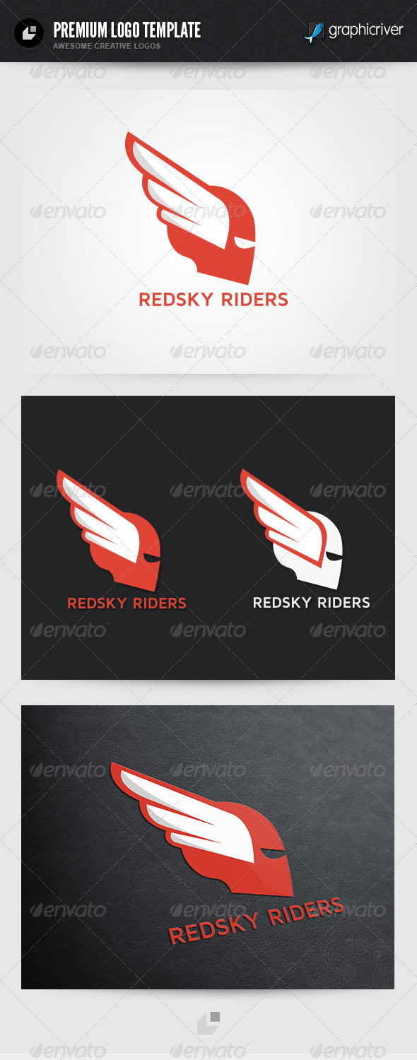 Red Sky Riders - Humans Logo Templates
