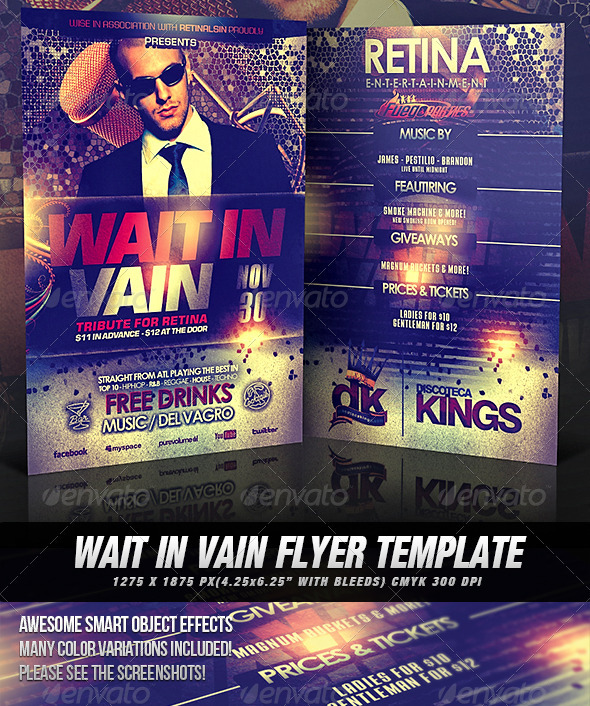 GraphicRiver Wait In Vain Flyer Template 3142760 GraphicRiver Wait In Vain Flyer Template 3142760