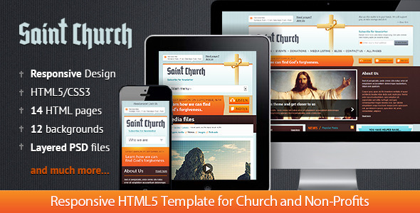 SaintChurch: Responsive HTML5 Template