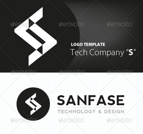 Technology S Letter Logo - Letters Logo Templates