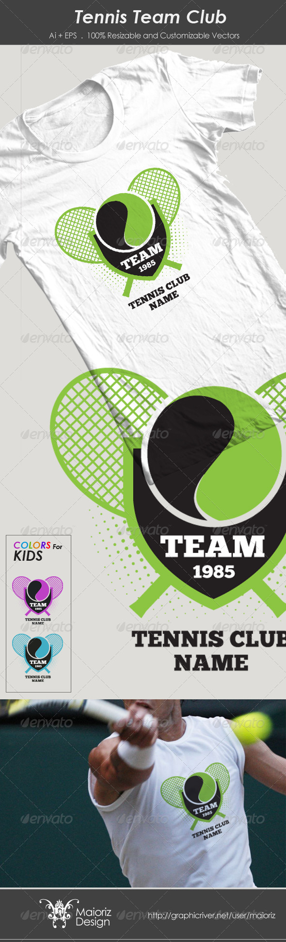 GraphicRiver Tennis Team Club Tshirt 3146077 GraphicRiver Tennis Team Club Tshirt 3146077
