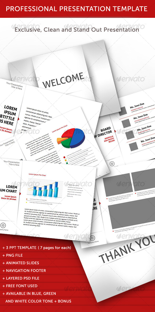 GraphicRiver Professional Animated Power Point Template 111615 GraphicRiver Professional Animated Power Point Template 111615