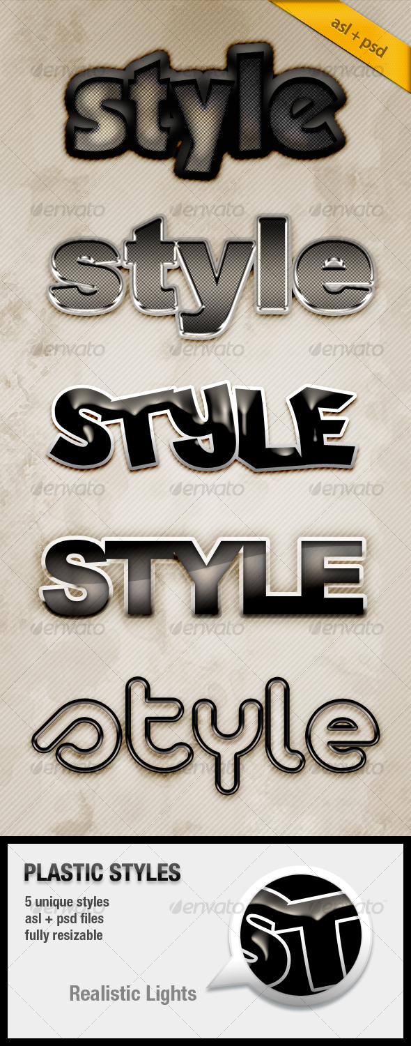 Plastic Text Styles - Text Effects Styles