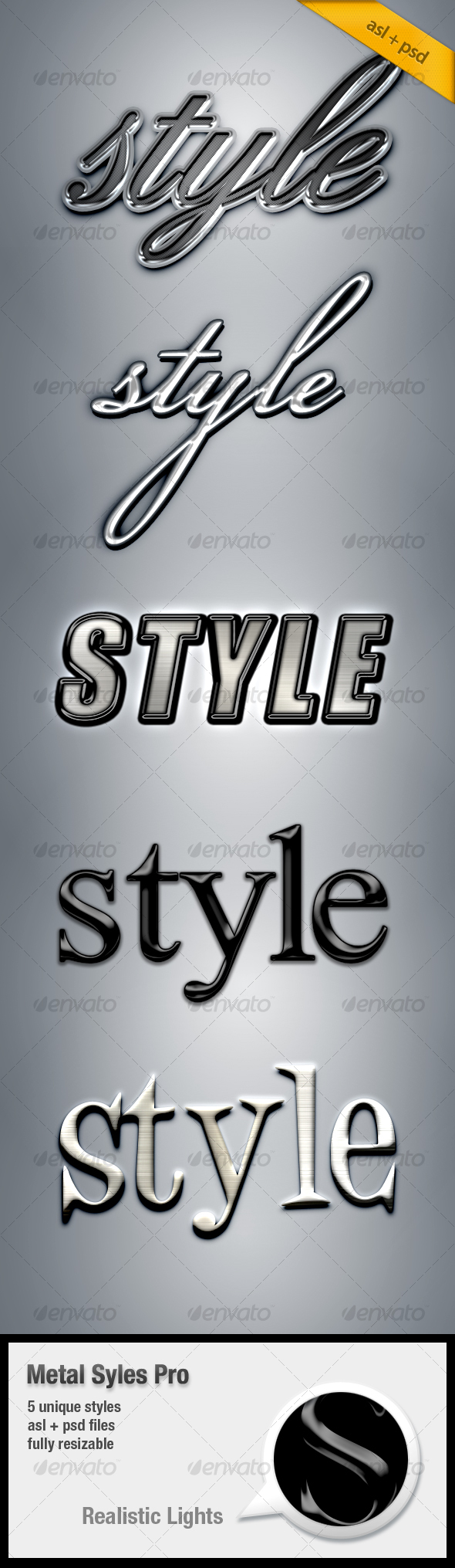 Metal Text Styles Pro - Text Effects Styles