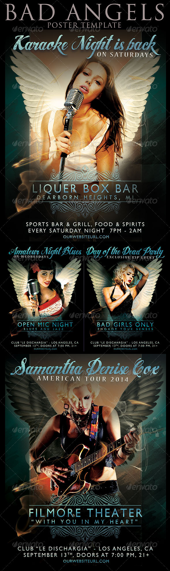 Bad Angel Poster - Events Flyers