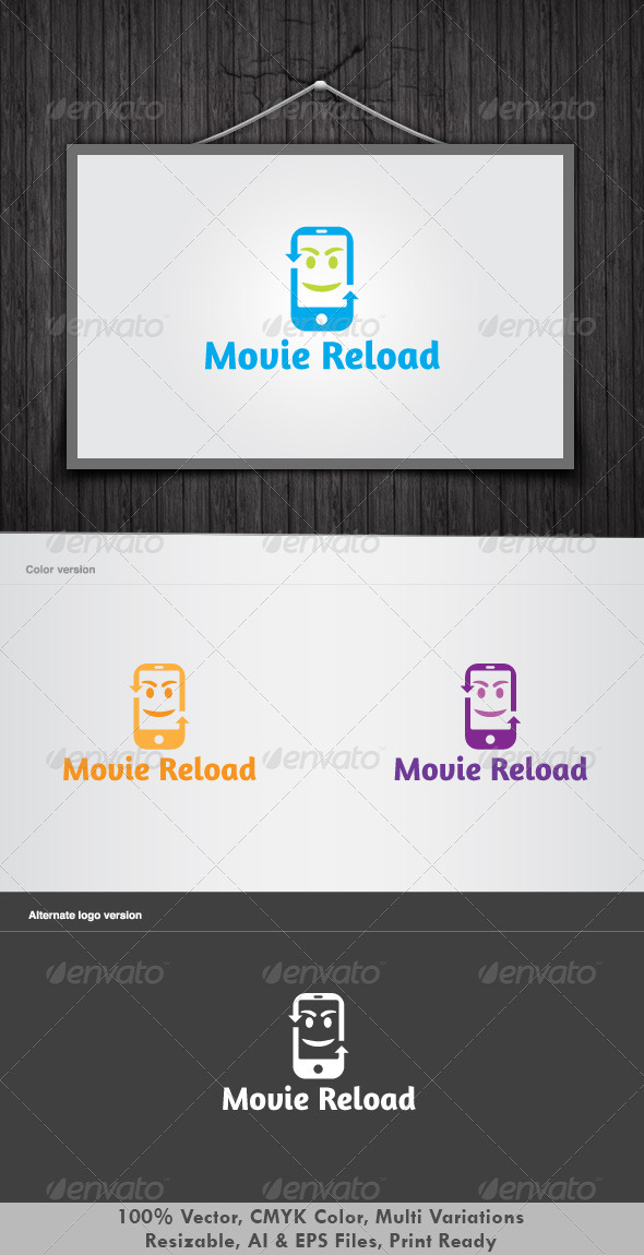 Movie Reload Logo - Objects Logo Templates