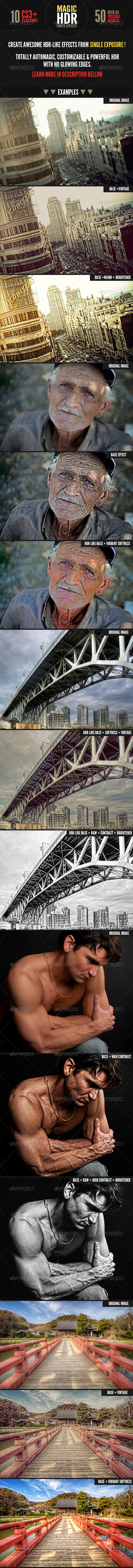 Magic HDR Photohosp Actions - Photo Effects Actions