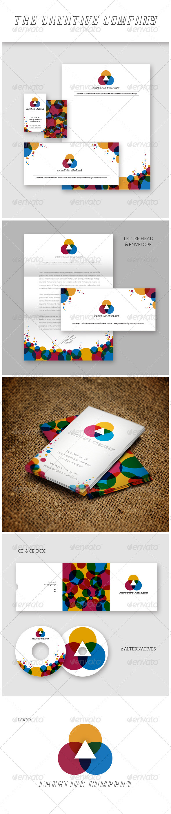 Creative Company Identity - Stationery Print Templates