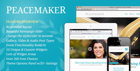 ThemeForest Peacemaker The WordPress Theme for Churches 3184589 ThemeForest Peacemaker The WordPress Theme for Churches 3184589