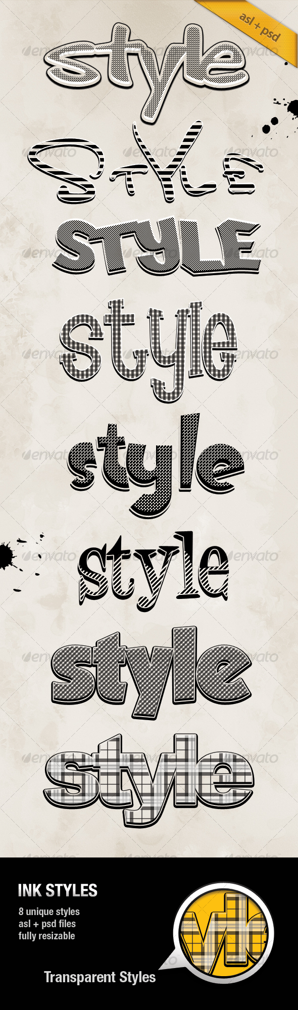 INK Styles - Text Effects Styles
