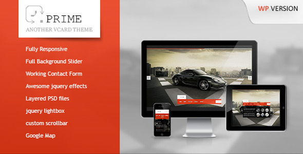 ThemeForest Prime Responsive Wordpress vCard 3127802 ThemeForest Prime Responsive Wordpress vCard 3127802