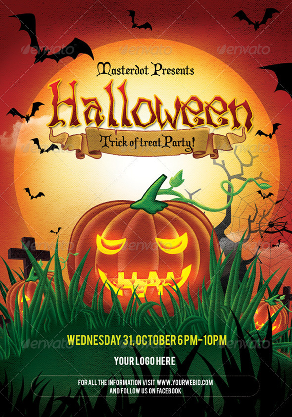 Halloween Day party Poster - Clubs & Parties Events