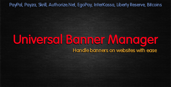 CodeCanyon Universal Banner Manager 3177144 CodeCanyon Universal Banner Manager 3177144