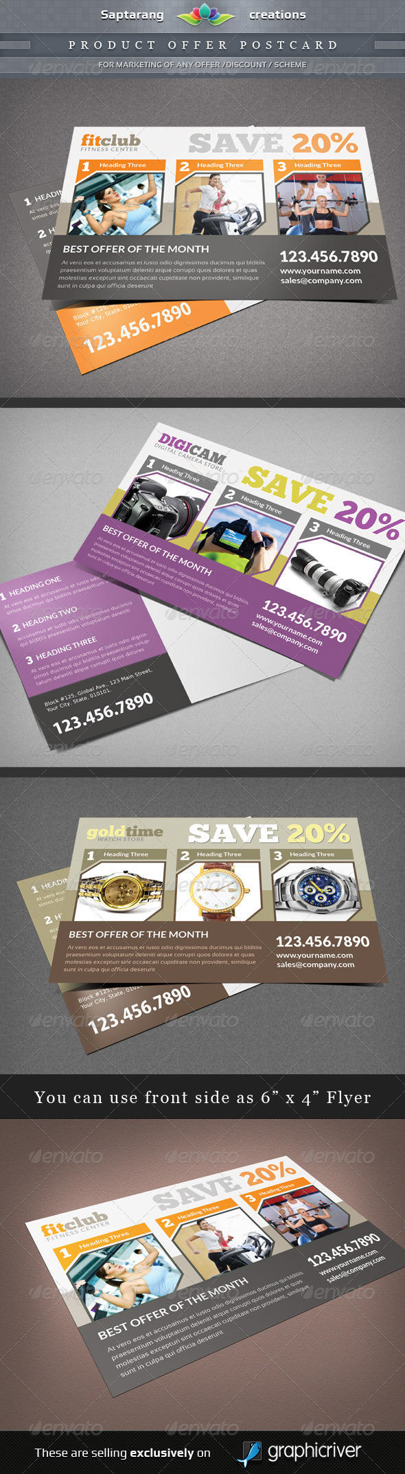 GraphicRiver Product Offer Postcard Flyer 3204700 GraphicRiver Product Offer Postcard Flyer 3204700