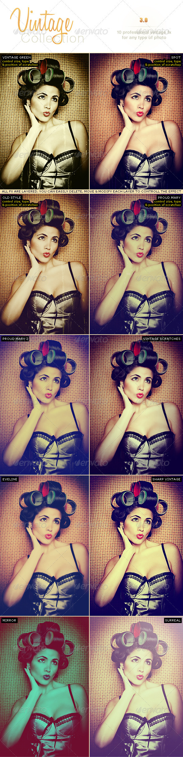 Vintage Pro Collection Photo Effects | Vol 3.0 - Photo Effects Actions