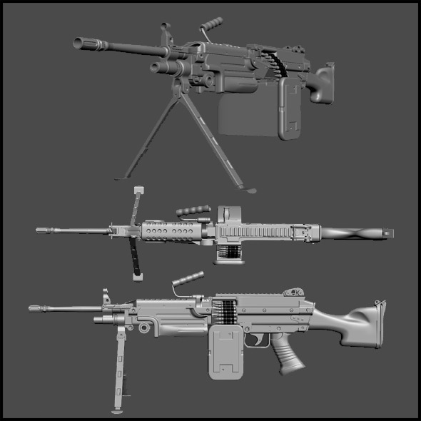 3DOcean High Poly M249 3216610 3DOcean High Poly M249 3216610