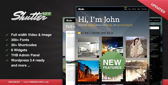 ThemeForest Shutter Photography & Portfolio WordPress theme 1491735 ThemeForest Shutter Photography & Portfolio WordPress theme 1491735