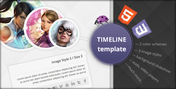 Timeline Template - Creative Site Templates