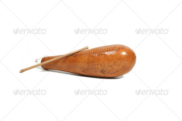 Cuban guiro gourd - Stock Photo - Images