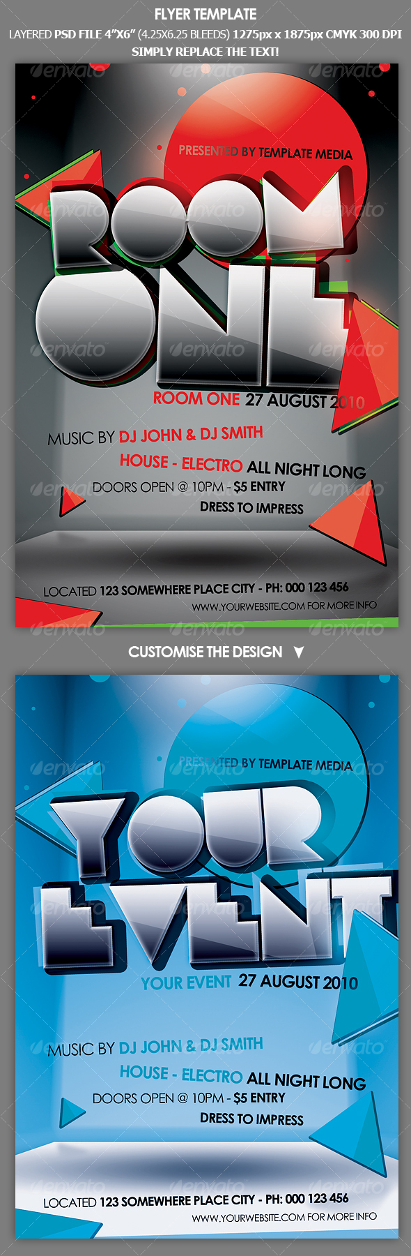 Flyer Template - Clubs & Parties Events