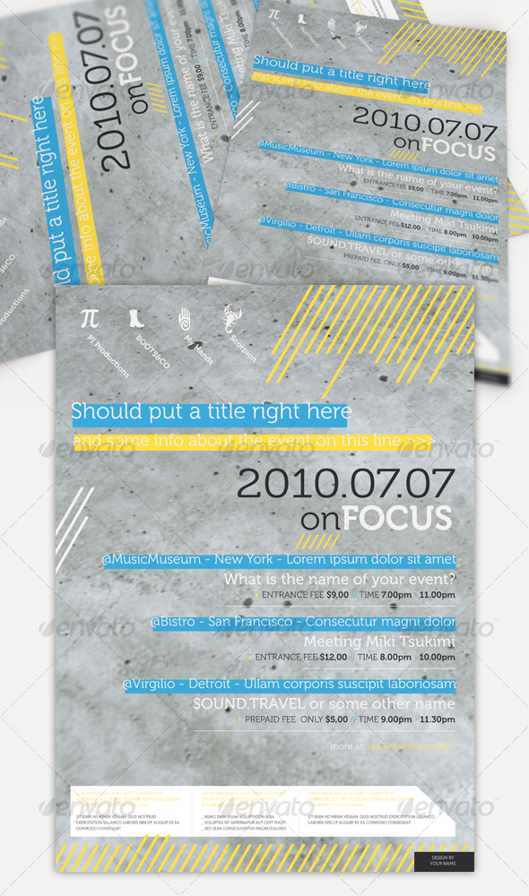 Get Minimal - Flyer 03 - Clubs & Parties Events