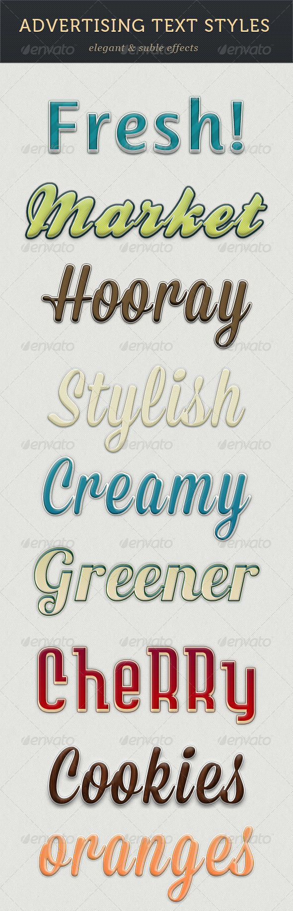 GraphicRiver Advertising Text Styles 3234325 GraphicRiver Advertising Text Styles 3234325