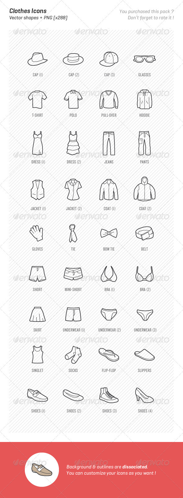 Clothes Icons - Objects Icons