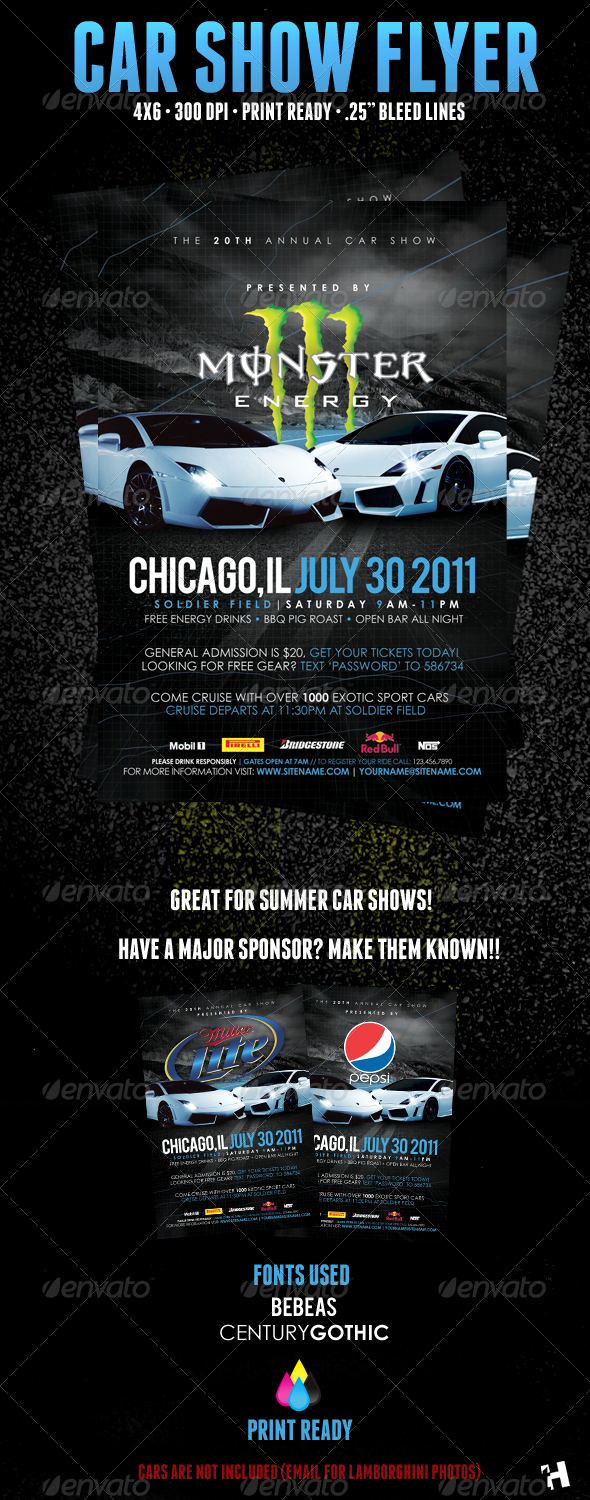 GraphicRiver Car Show Flyer Template 336254 GraphicRiver Car Show Flyer Template 336254