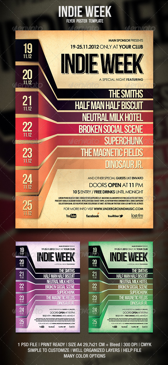 Indie Flyer / Poster - Events Flyers