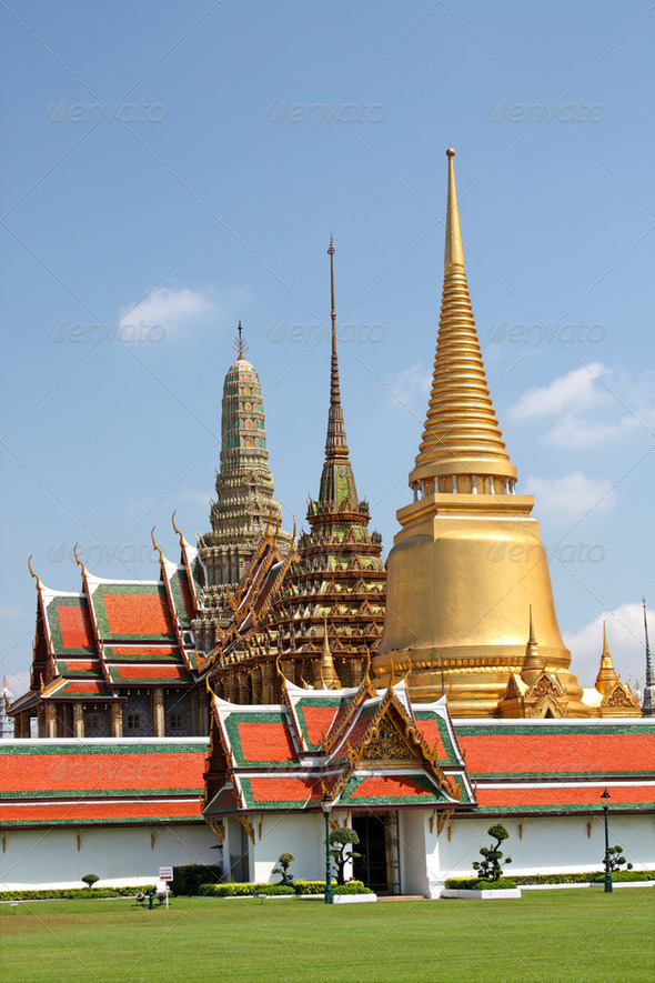 The Royal Palace in Bangkok,Thailand - Stock Photo - Images