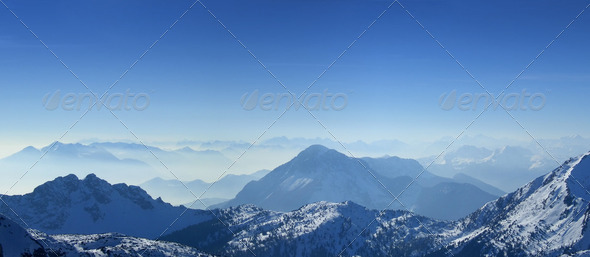 Mountains top panorama - Stock Photo - Images