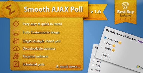 CodeCanyon Smooth Ajax Poll 214132 CodeCanyon Smooth Ajax Poll 214132