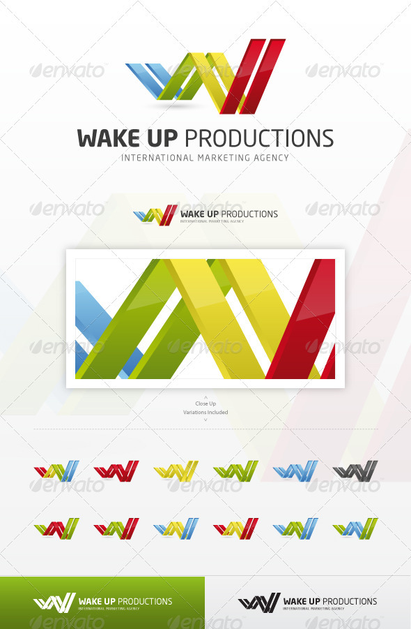 Wake Up Productions - Abstract Logo Templates