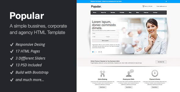 ThemeForest Popular Responsive HTML5 Theme 2938868 ThemeForest Popular Responsive HTML5 Theme 2938868