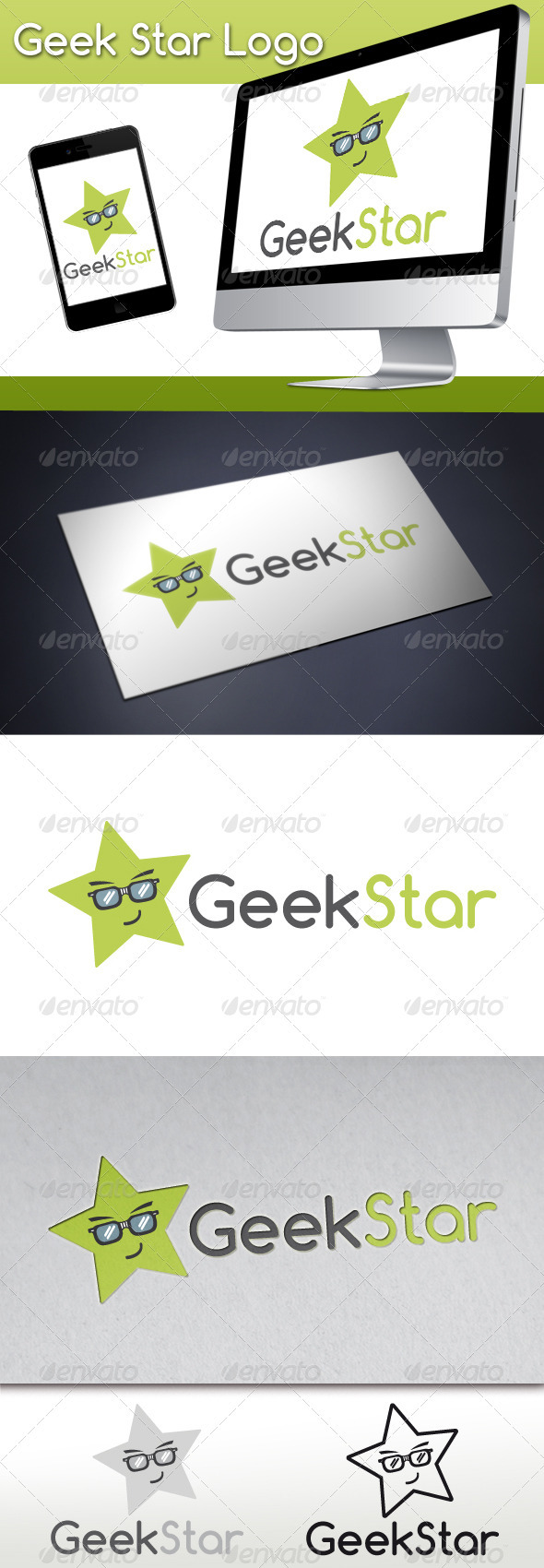 GraphicRiver Geek Star Logo 3269548 GraphicRiver Geek Star Logo 3269548