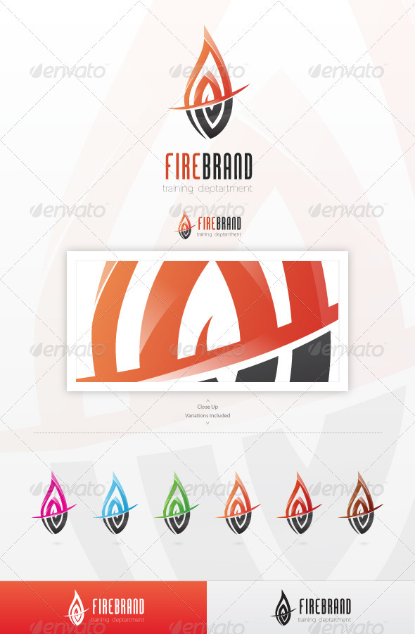 Fire Brand Logo Template - Vector Abstract