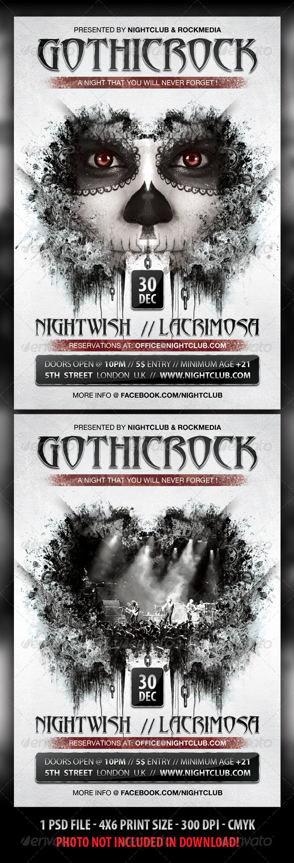 GraphicRiver Gothic Rock Concert Party Flyer 3271921 GraphicRiver Gothic Rock Concert Party Flyer 3271921