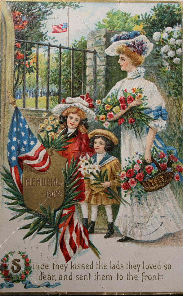 Vintage memorial day - Stock Photo - Images