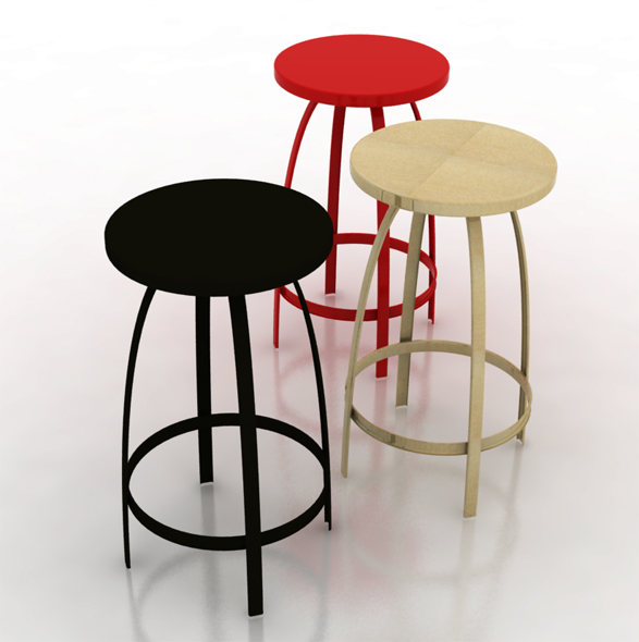 3DOcean Bar Stool 114614 3DOcean Bar Stool 114614
