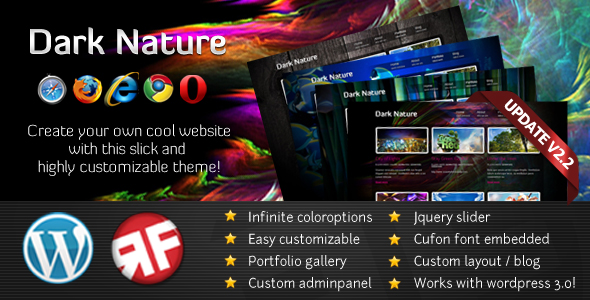 ThemeForest - Dark Nature 2.2 - WordPress Theme ThemeForest - Dark Nature 2.2 - WordPress Theme