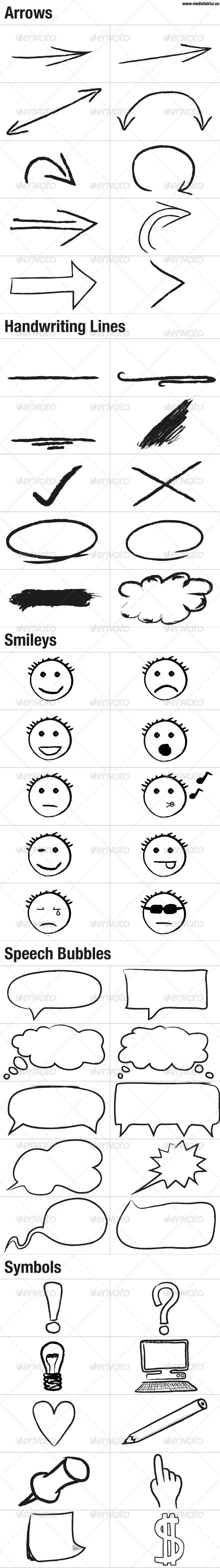GraphicRiver 50 Doodle Vector Graphics 3271201 GraphicRiver 50 Doodle Vector Graphics 3271201