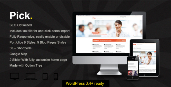 ThemeForest Pick WP Responsive Theme 3204019 ThemeForest Pick WP Responsive Theme 3204019