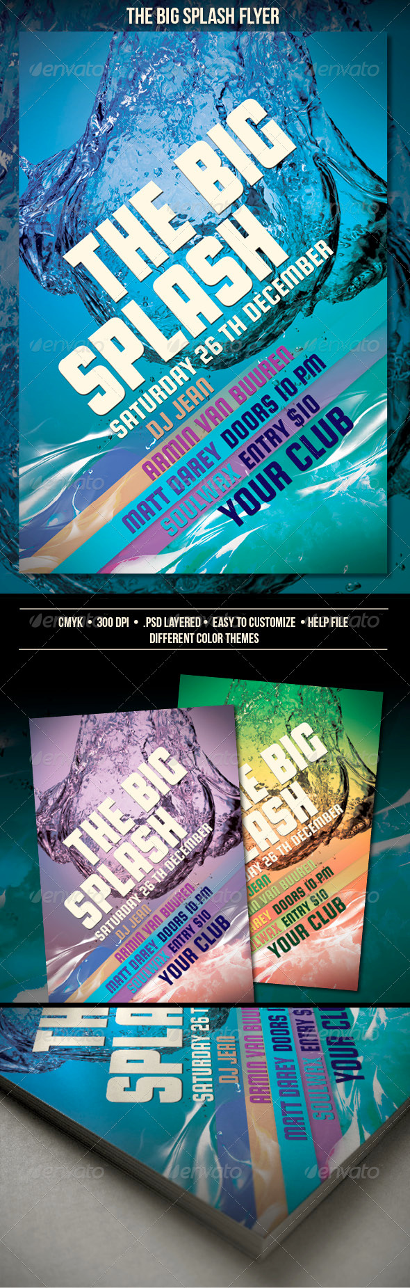 The Big Splash Flyer - Clubs & Parties Events